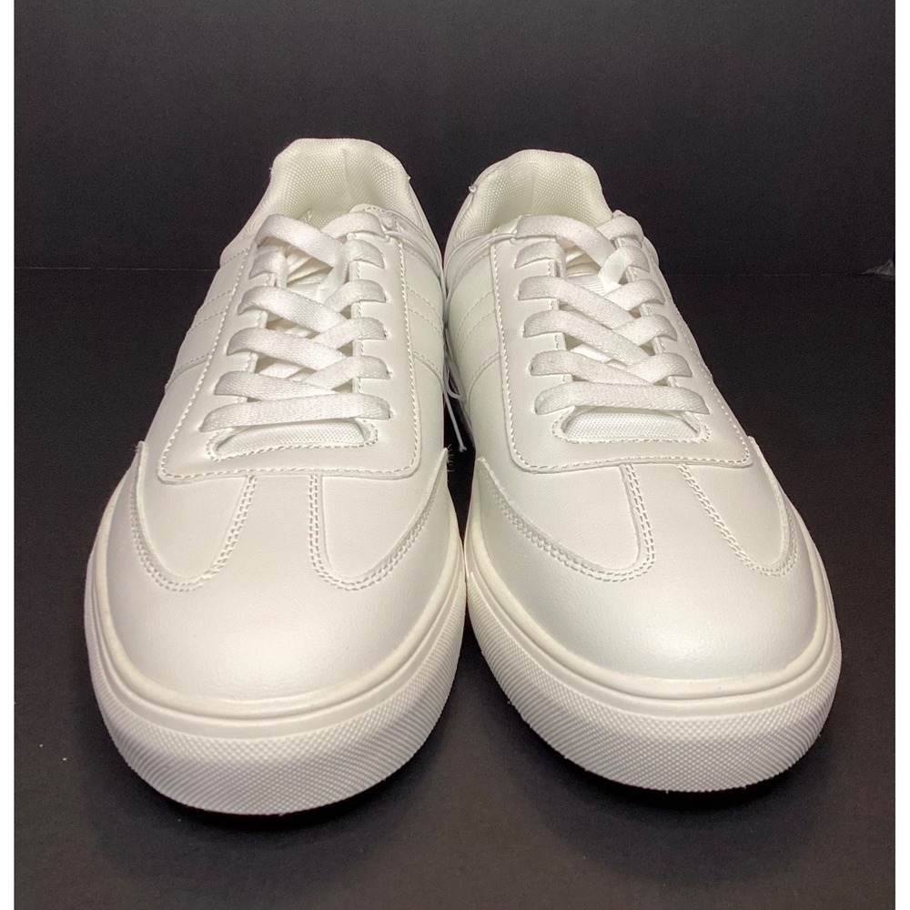 Perry Ellis Faux Leather Casual Dress Sneaker Men's Size 9.5 White NIB - Picture 4 of 6